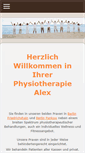 Mobile Screenshot of physio-alex.de